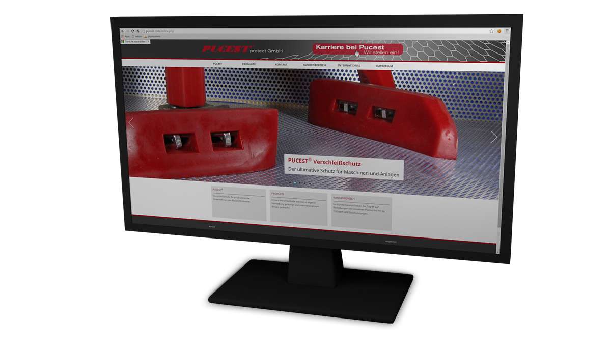 Internet programming website Pucest protect GmbH